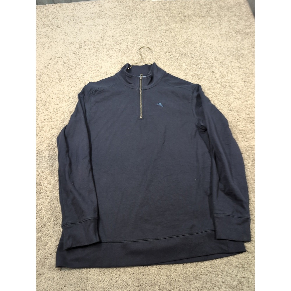 Tommy Bahama Kids Blue 1/4 Zip Pullover Sweatshirt Size L 14-16